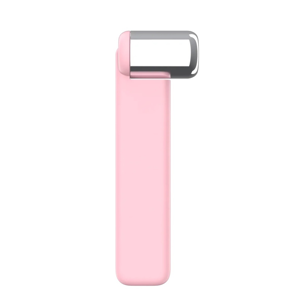 Pink Facial Roller with Silver Head